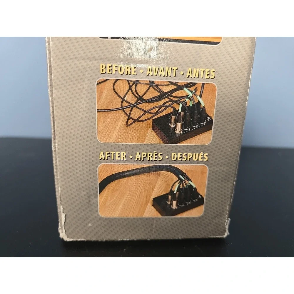 NEW‎ Monster Cable 129703-00 8-Ft Cable-it CIT MBK-8 Black Cable Management Kit